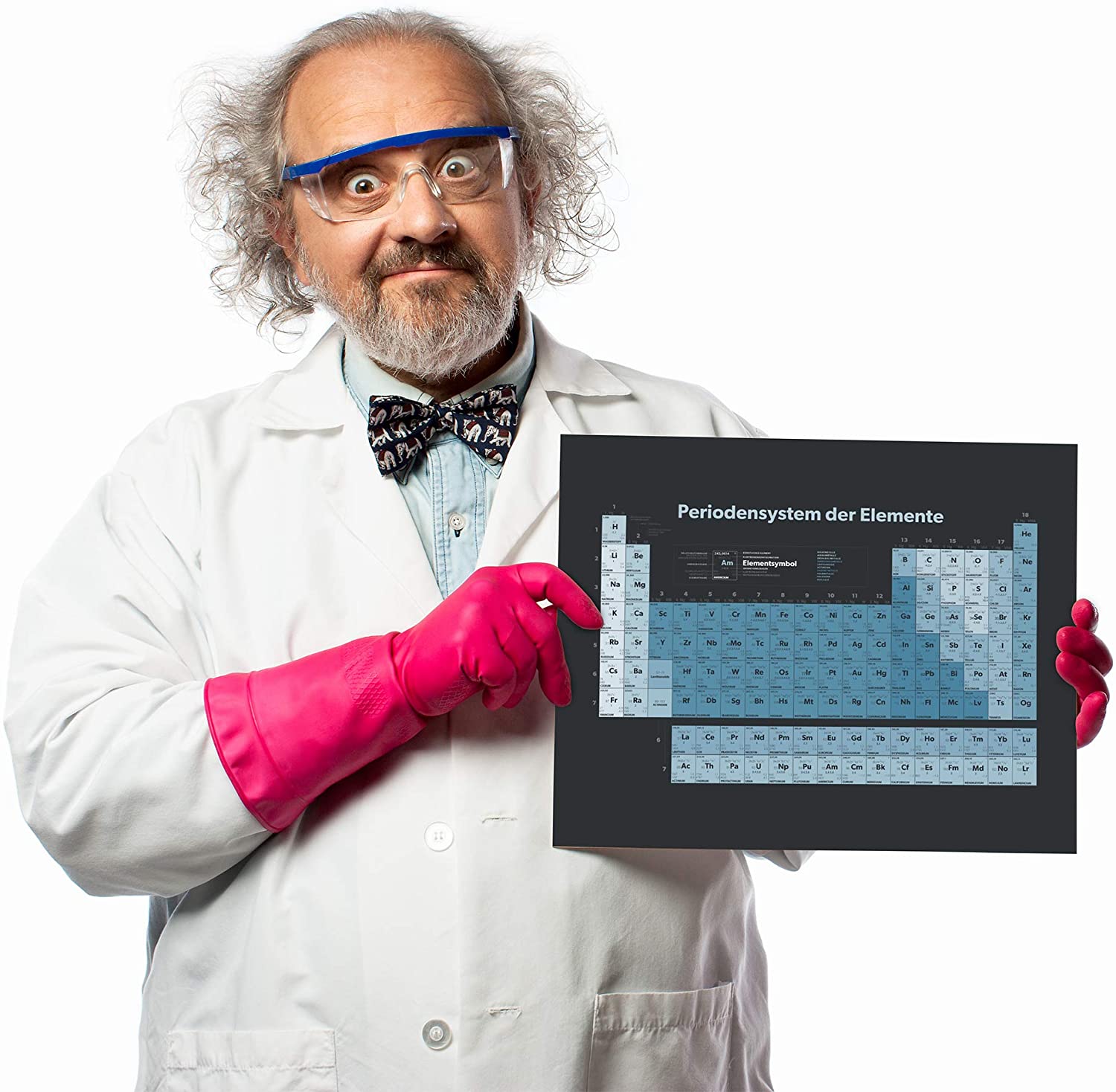 Golden Posters Periodensystem Poster (DIN A3) - Blau