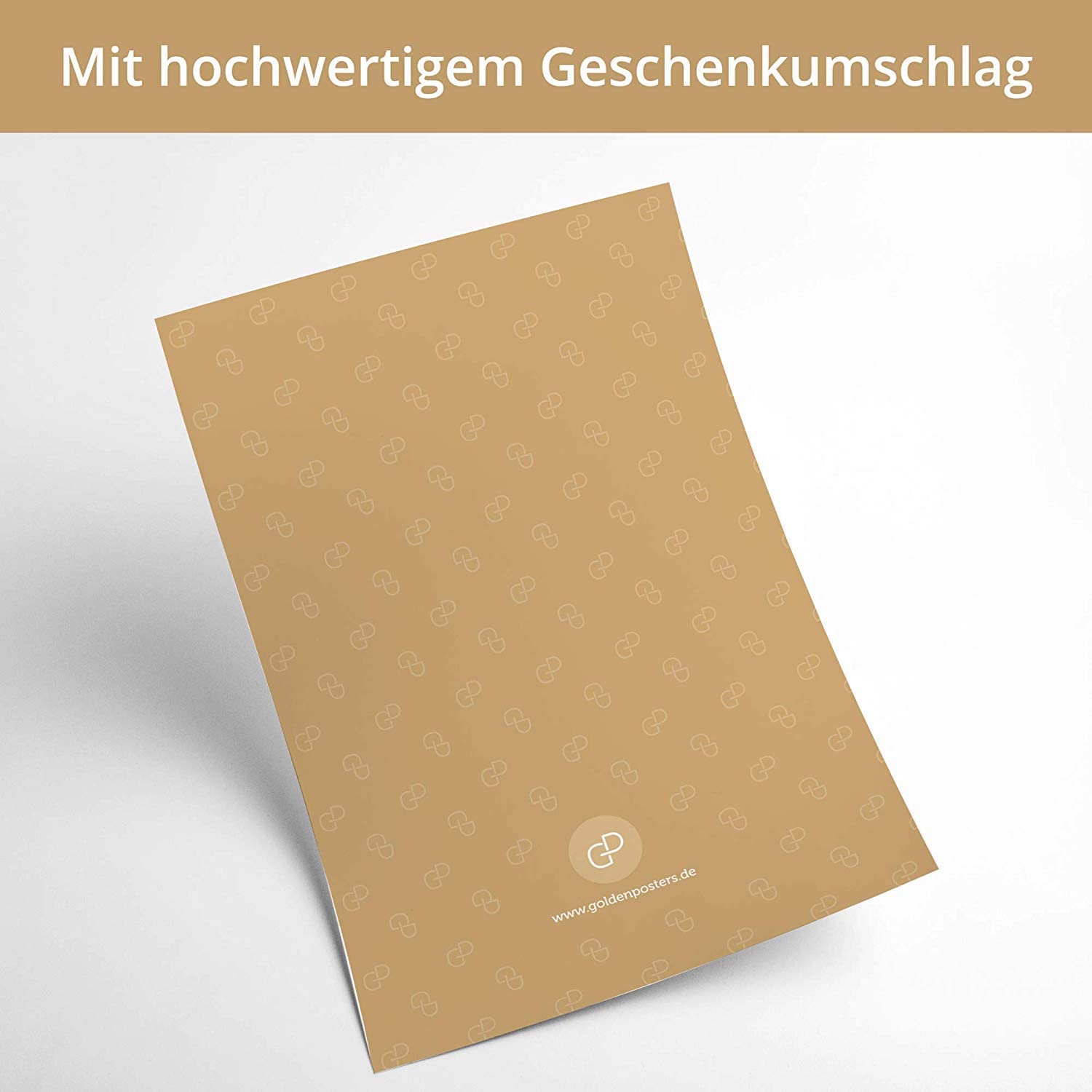 Golden Posters 4er Bilder Set Poster hochwertig süße Motive mit Tieren - Eule, Waschbär, REH, Fuchs - Bunt (Din A4)